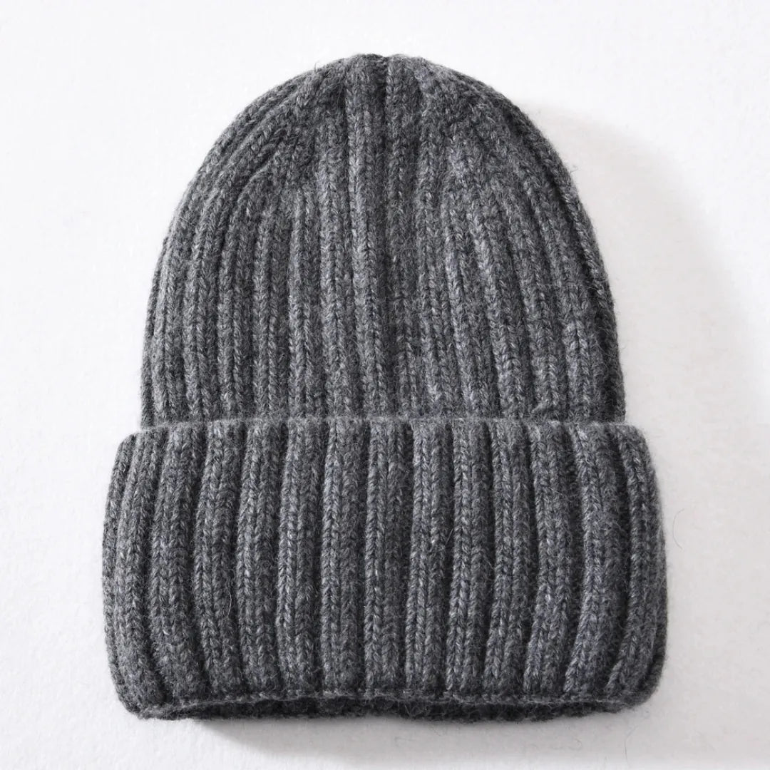 Líora Satin Silk Beanie — charcoal