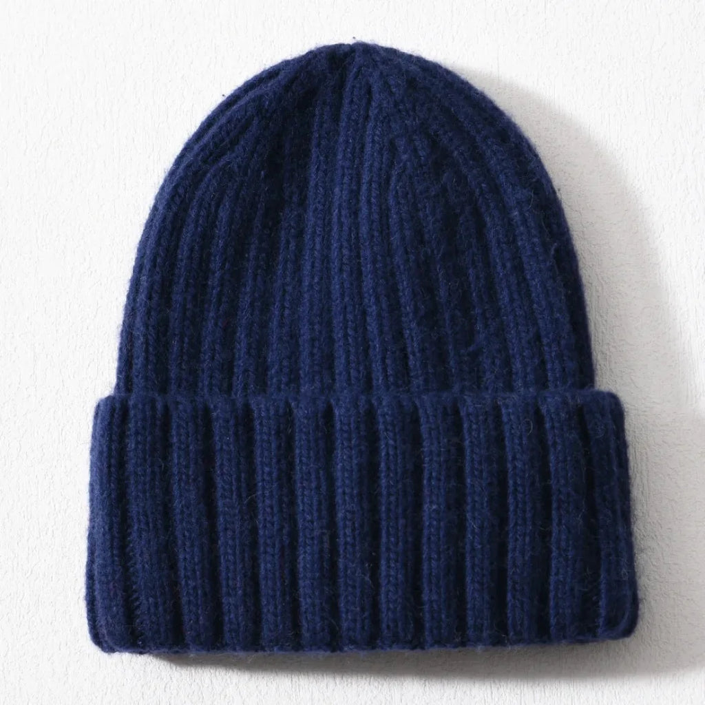 Líora Satin Silk Beanie — navy