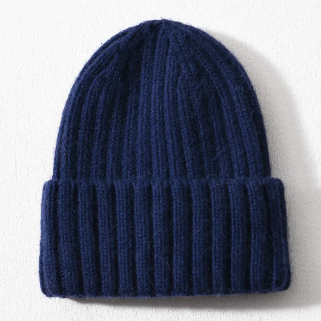 Líora Satin Silk Beanie — navy