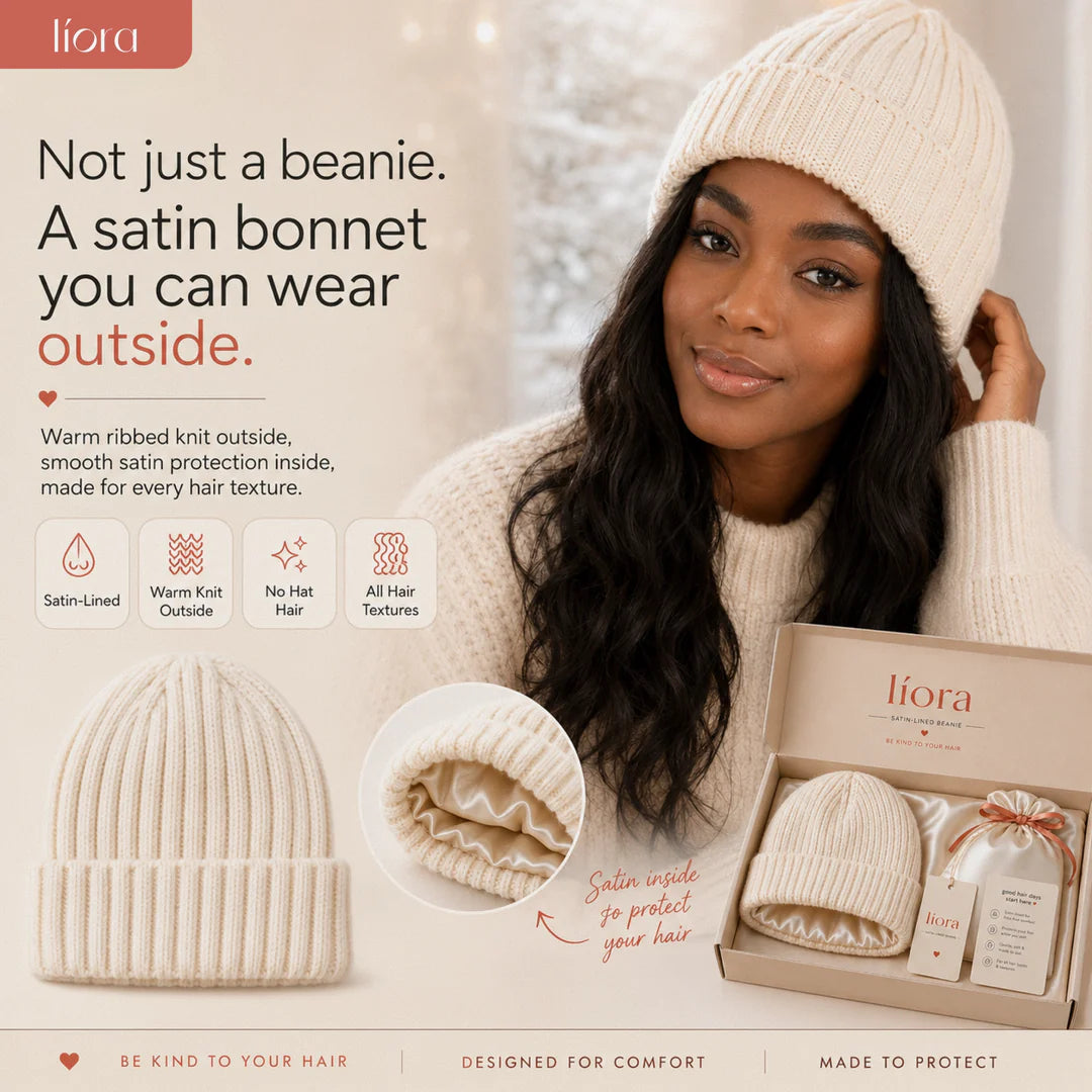 Líora Satin Silk Beanie — packaging